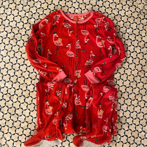 Carter’s Holiday Themed Footed Fleece PJs size 10 - Picture 6 of 6